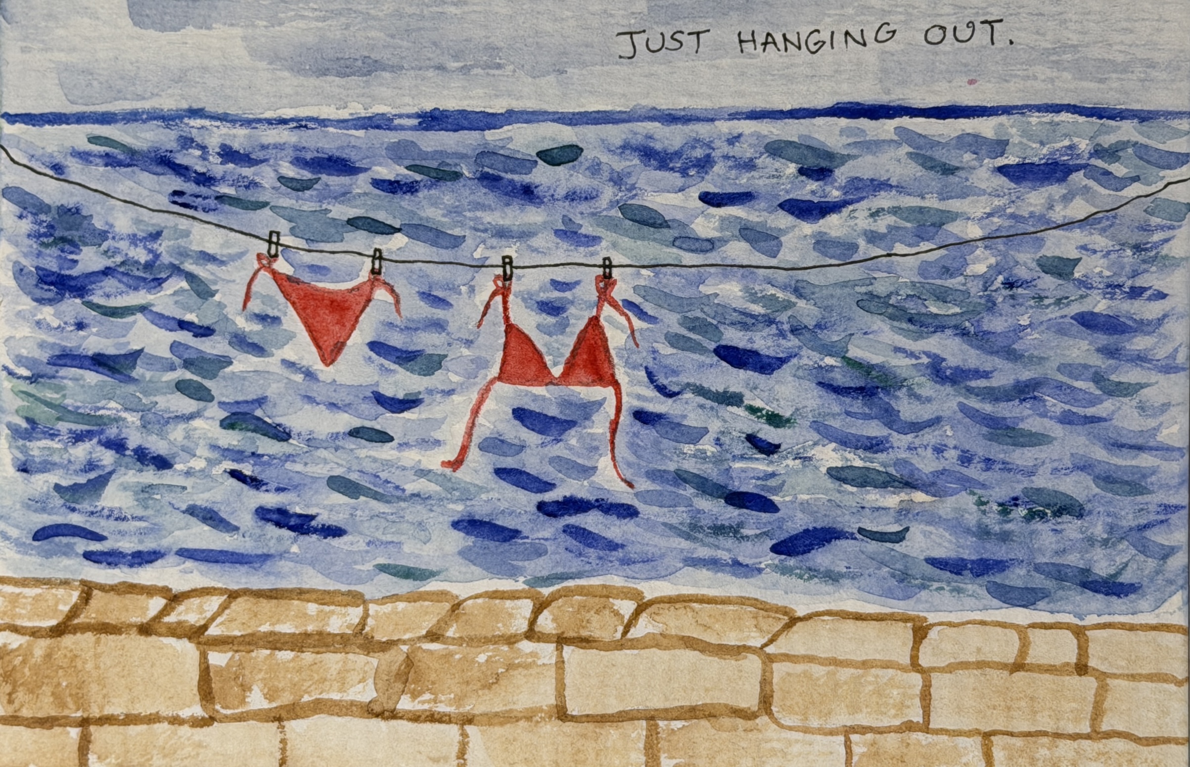 just hanging out